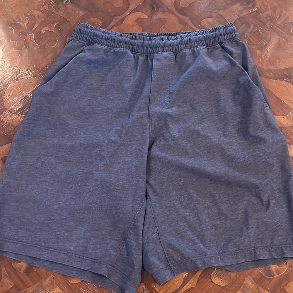 Men’s navy Lululemon shorts size small unlined. 8 inch inseem